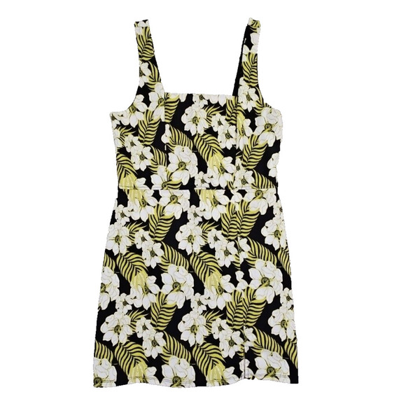Trixxi Bodycon Dress Women's Size XL Cocktail Yellow & Black Sundress Boho - Picture 1 of 16